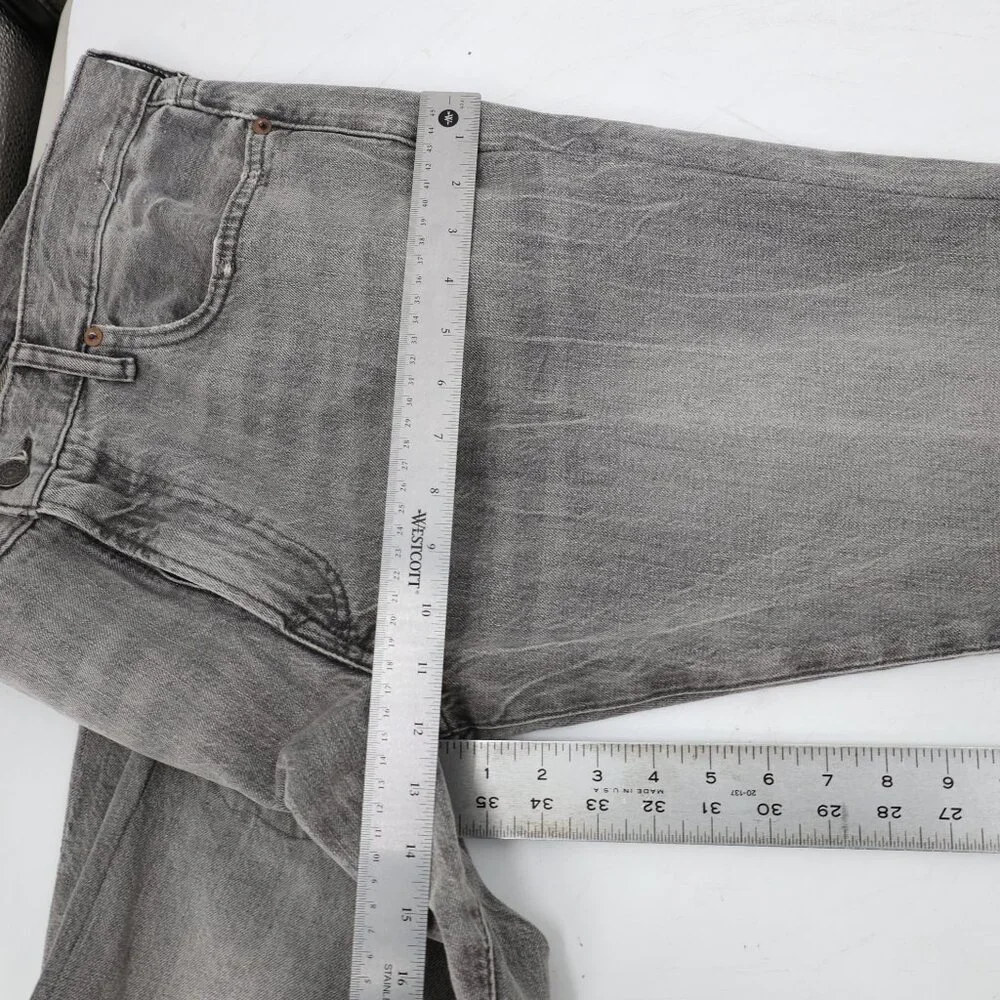 Polo Ralph Lauren Jeans Mens 34 36x30 Sullivan Slim Distressed Denim Rips gray